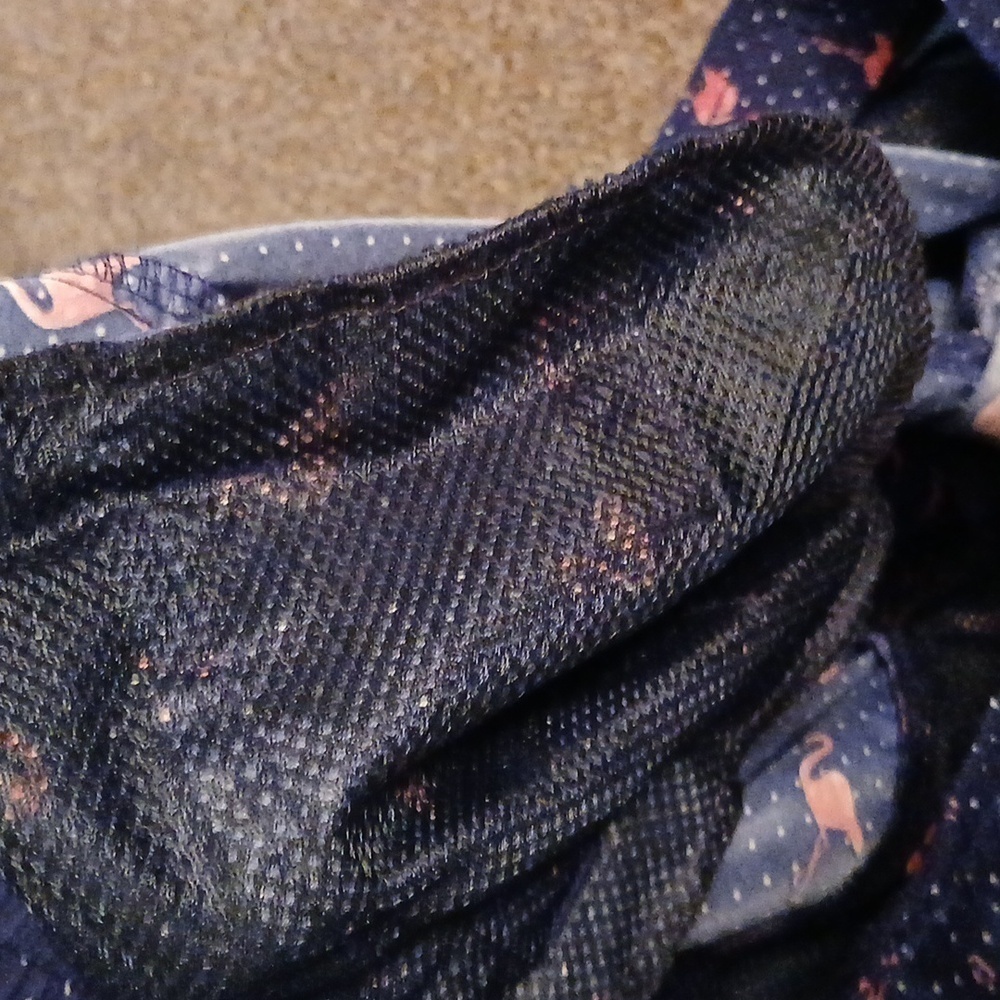 Navy Flamingo Print Swim Trunks - Picture 8 of 12